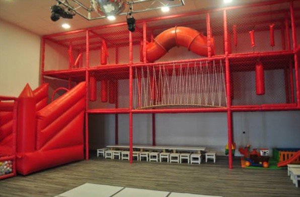 Pelotero de color rojo tamaño grande